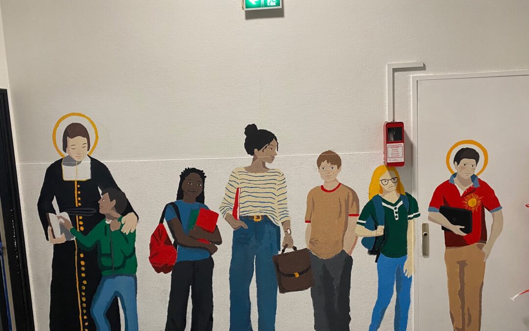 Une fresque pleine de sens pour embellir le collège